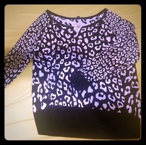 Torrid Black & White Leopard Sweater